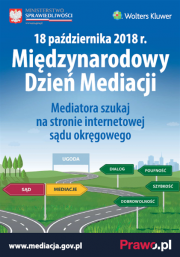 plakat międzynarodowy dzień mediacji