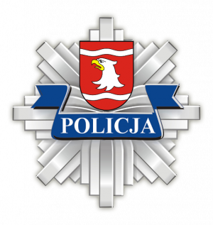 logo komendy powiatowej policji w międzyrzeczu. Policyjna gwiazda