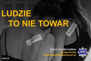 Plakat promujący Europejski dzień przeciwko handlu ludźmi i niewolnictwu