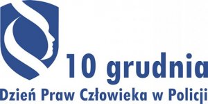 Logo. 10 grudnia. Dzień Praw policji