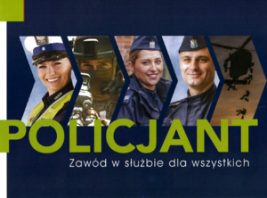 plakat promujący zawód policjanta